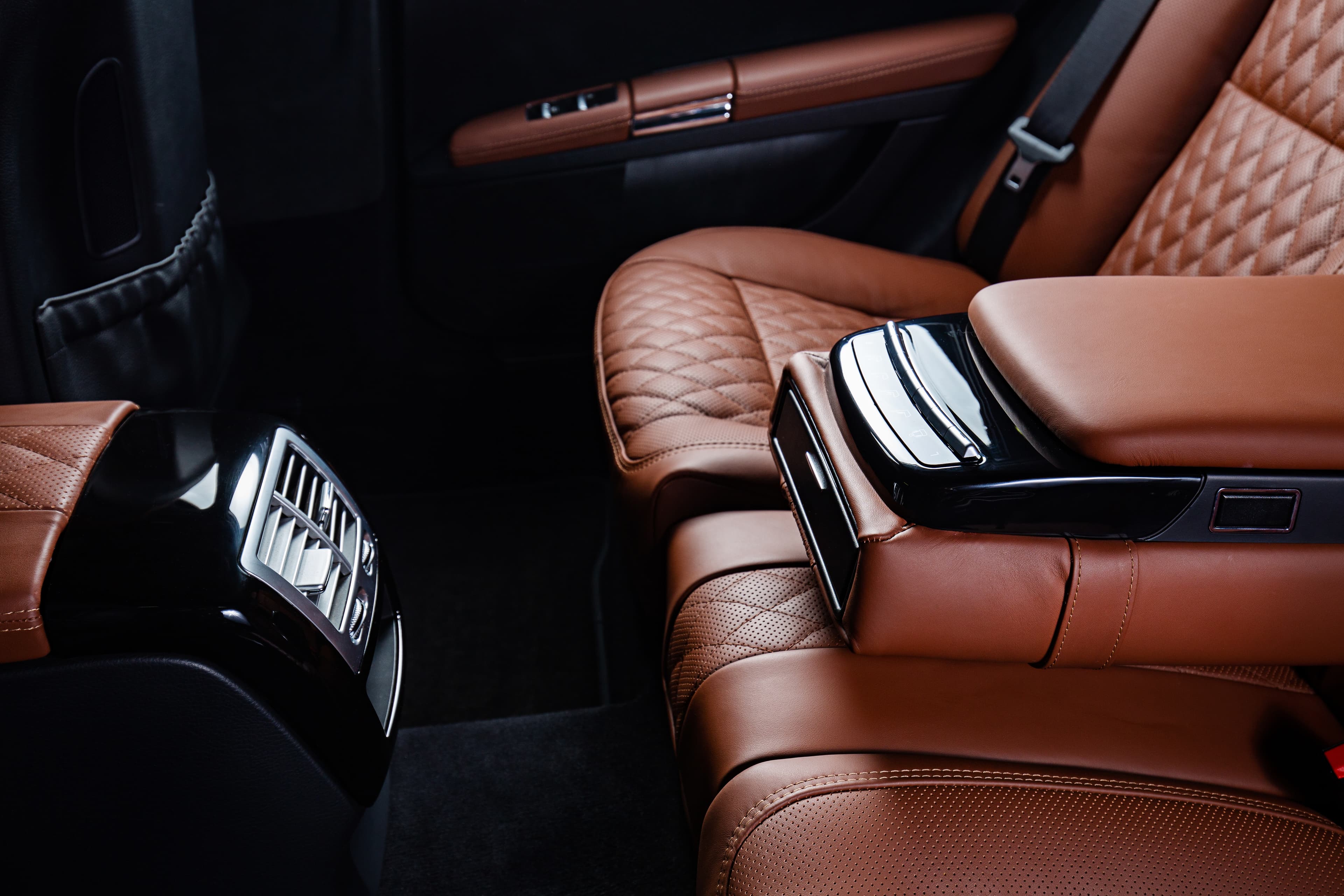 Luxury chauffeur car interior